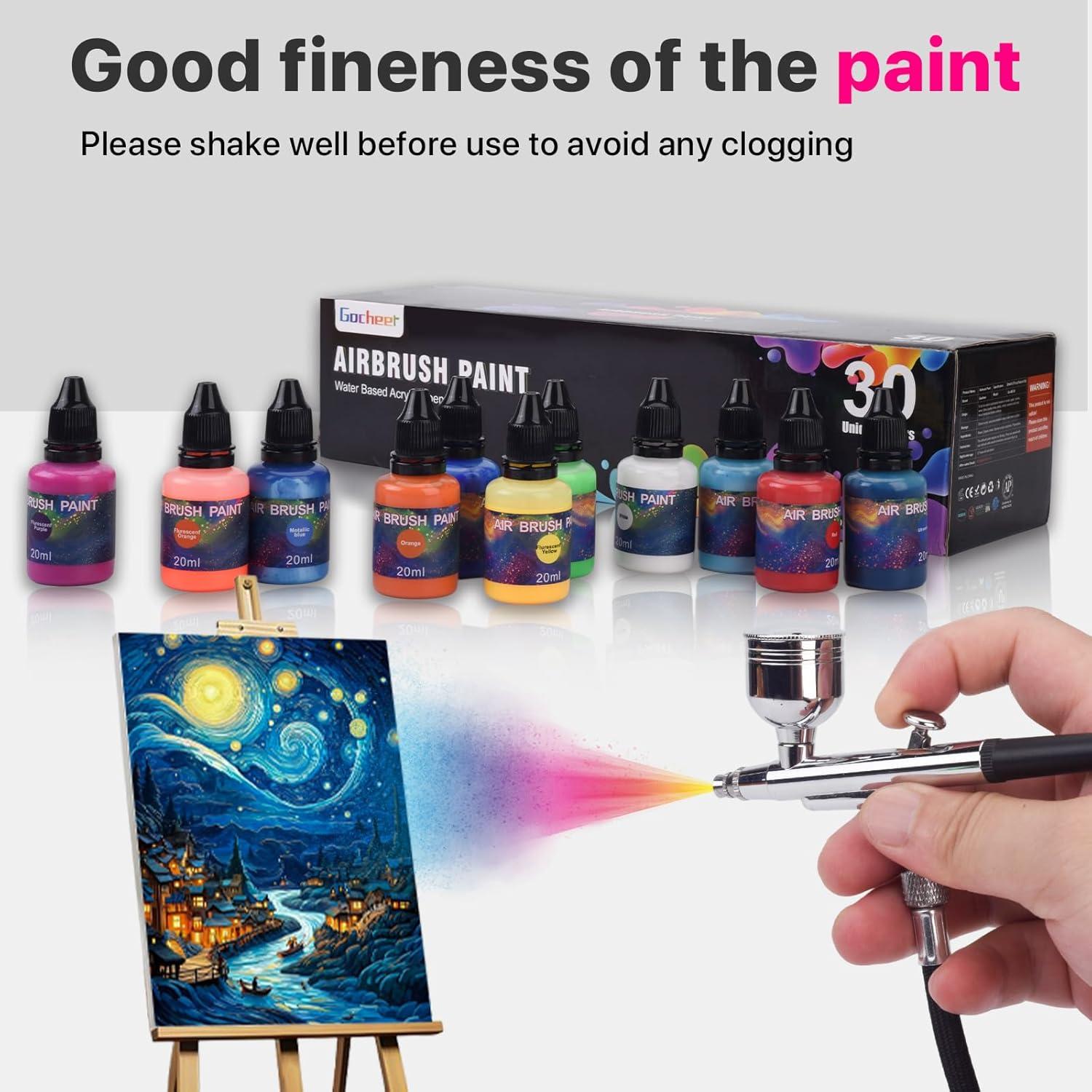 Our Honest Take: Gocheer 33-Bottle Airbrush Paint Set
